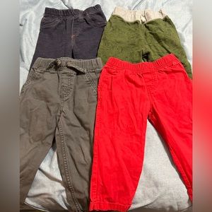Toddler boy set of 4 pants, size 24 months